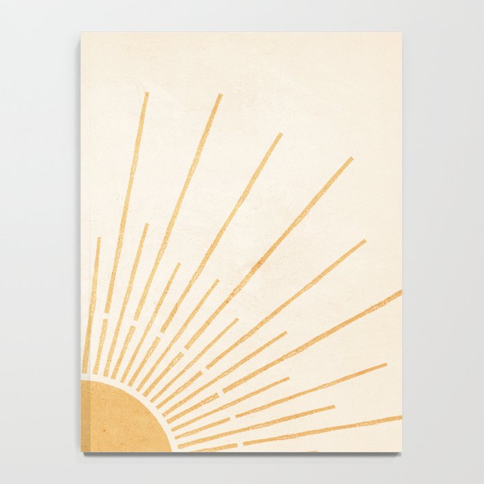 Boho Sun no. 5 Yellow Notebook Gallery Image 4