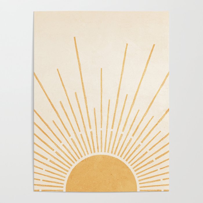 Boho Sun no. 5 Yellow Poster Gallery Image 4