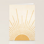 Boho Sun no. 5 Yellow Stationery Card Gallery Image 2