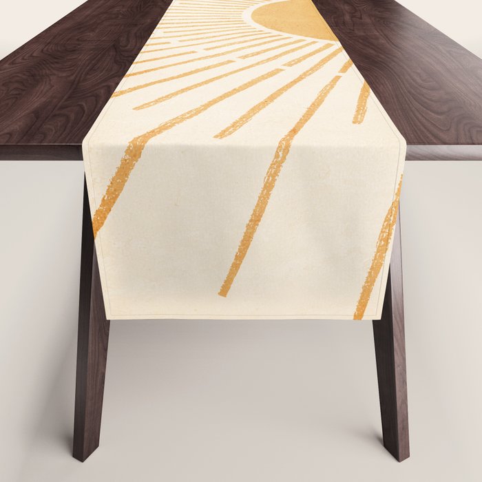 Boho Sun no. 5 Yellow Table Runner Gallery Image 1