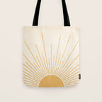 Boho Sun no. 5 Yellow Tote Bag Gallery Image 1