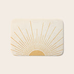Boho Sun no. 5 Yellow Bath Mat Gallery Image 1