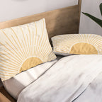 Boho Sun no. 5 Yellow Pillow Sham Gallery Image 2