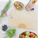 Boho Sun no. 5 Yellow Cutting Board Gallery Image 2