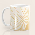 Boho Sun no. 5 Yellow Coffee Mug Gallery Image 3