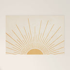 Boho Sun no. 5 Yellow Welcome Mat Gallery Image 1