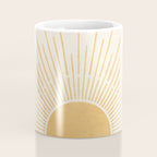 Boho Sun no. 5 Yellow Coffee Mug Gallery Image 4