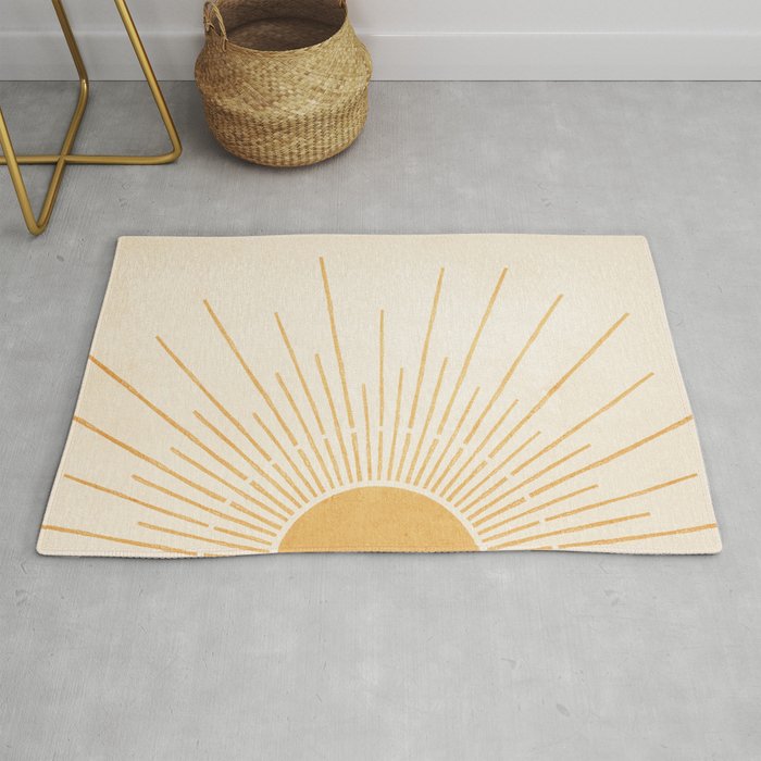 Boho Sun no. 5 Yellow Rug Gallery Image 1