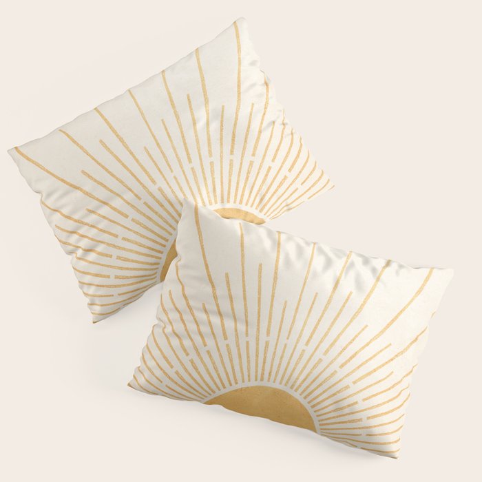 Boho Sun no. 5 Yellow Pillow Sham Gallery Image 1