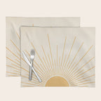 Boho Sun no. 5 Yellow Placemat Gallery Image 1