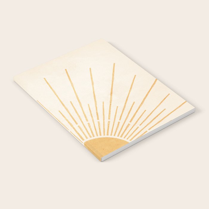Boho Sun no. 5 Yellow Notebook Gallery Image 2