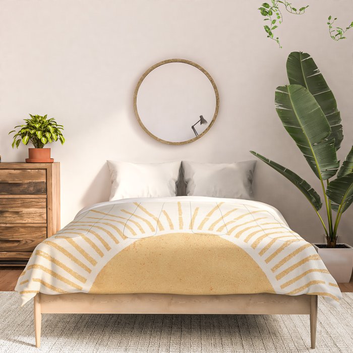 Boho Sun no. 5 Yellow Comforter Gallery Image 3