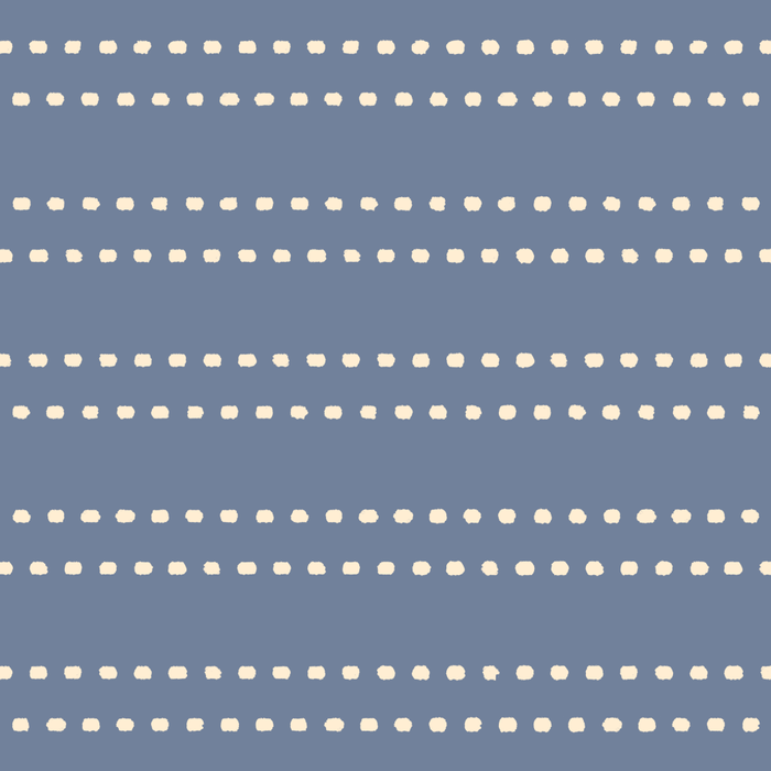 Smudgy Dots Painted Double Stripes Pattern in Stone Blue and Cream Coffee Mug Gallery Image 2