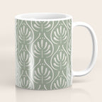 Boho Sage Green Pattern Coffee Mug Gallery Image 1