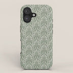Boho Sage Green Pattern iPhone Case Gallery Image 1