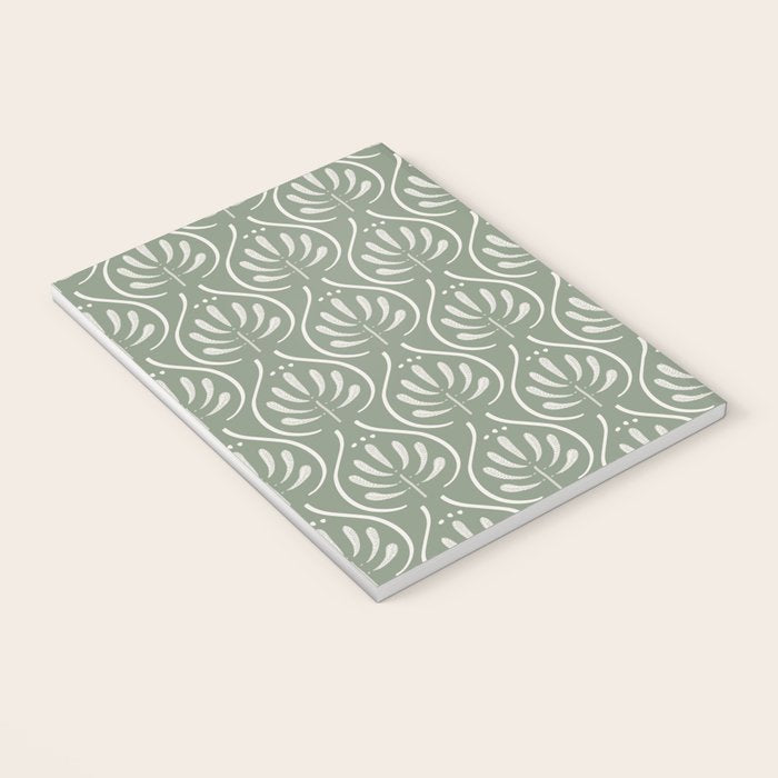 Boho Sage Green Pattern Notebook Gallery Image 3