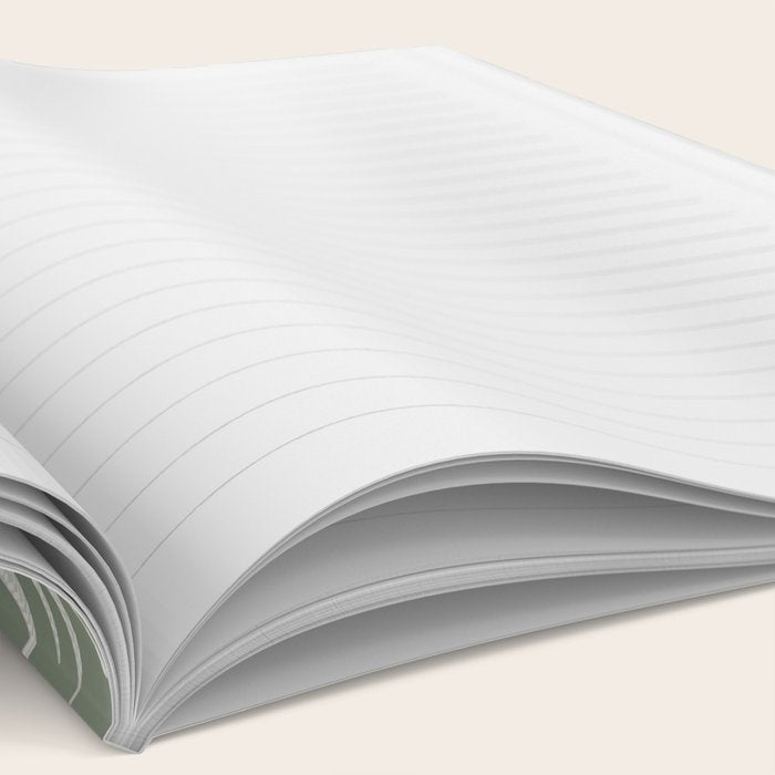 Boho Sage Green Pattern Notebook Gallery Image 2