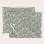 Boho Sage Green Pattern Placemat Gallery Image 1