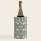 Boho Sage Green Pattern Wine Chiller Gallery Image 2