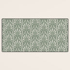 Boho Sage Green Pattern Desk Mat Gallery Image 3