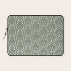 Boho Sage Green Pattern Laptop Sleeve Gallery Image 1