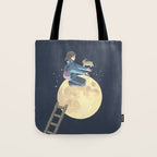 To The Moon Tote Bag Gallery Image 1