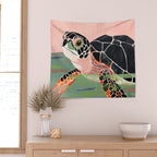 Cute Turtle  Wall Tapestry Gallery Image 2