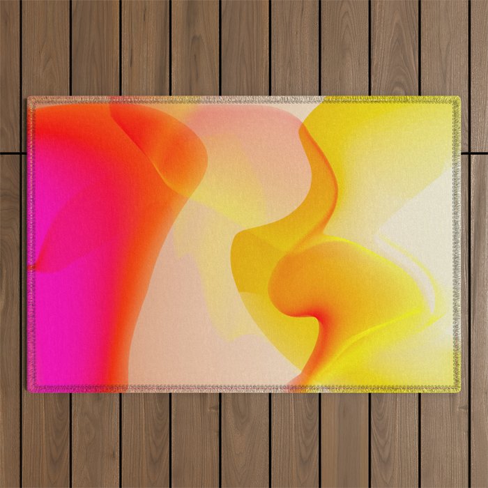 gradient design abstract Outdoor Rug Gallery Image 1