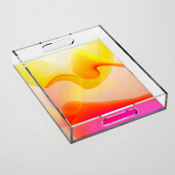 gradient design abstract Acrylic Tray Gallery Image 1
