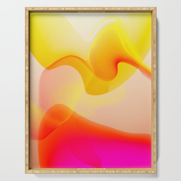 gradient design abstract Serving Tray Gallery Image 1