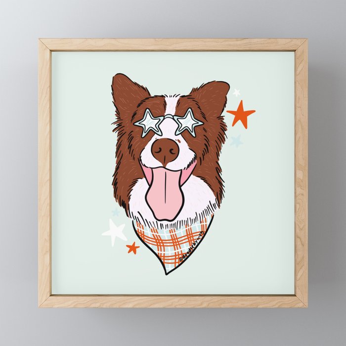 Star Dog Mini Art Print Gallery Image 1
