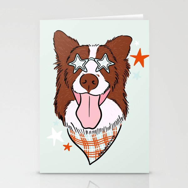Star Dog Stationery Card Gallery Image 2