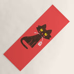 Fitz - Hungry hungry cat (and unfortunate mouse) Yoga Mat Gallery Image 1