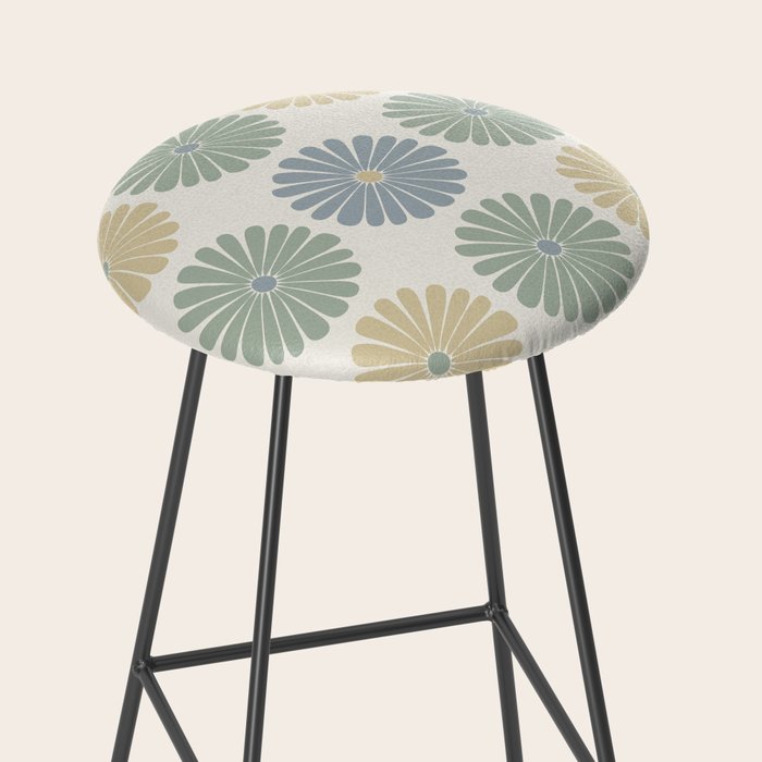 Retro Summer Daisies II Stool Gallery Image 2