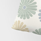 Retro Summer Daisies II Pillow Sham Gallery Image 4