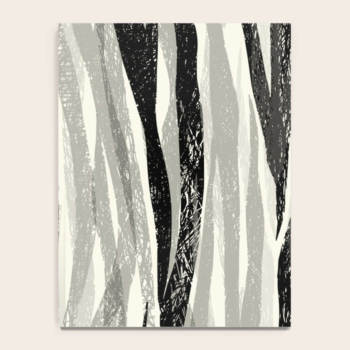 Wildlife Safari animal print black and white Notebook Gallery Image 4