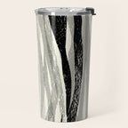Wildlife Safari animal print black and white Travel Mug Gallery Image 2