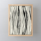 Wildlife Safari animal print black and white Mini Art Print Gallery Image 1
