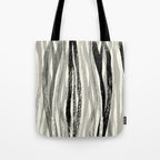 Wildlife Safari animal print black and white Tote Bag Gallery Image 1