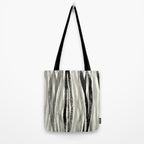 Wildlife Safari animal print black and white Tote Bag Gallery Image 2