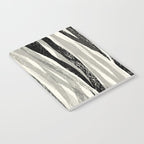 Wildlife Safari animal print black and white Notebook Gallery Image 2