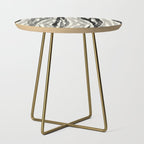 Wildlife Safari animal print black and white Side Table Gallery Image 1