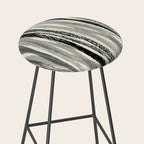 Wildlife Safari animal print black and white Stool Gallery Image 2