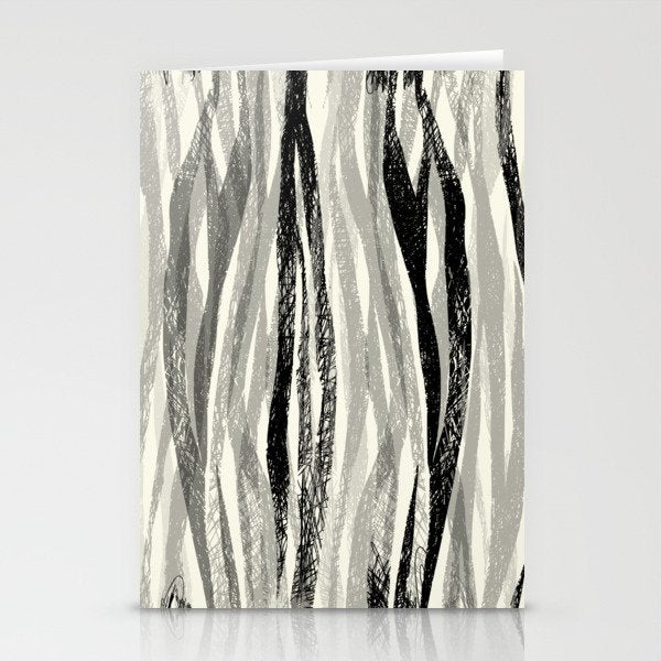 Wildlife Safari animal print black and white Stationery Card Gallery Image 2