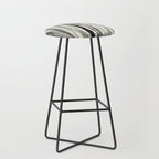 Wildlife Safari animal print black and white Stool Gallery Image 1