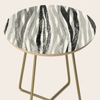 Wildlife Safari animal print black and white Side Table Gallery Image 2