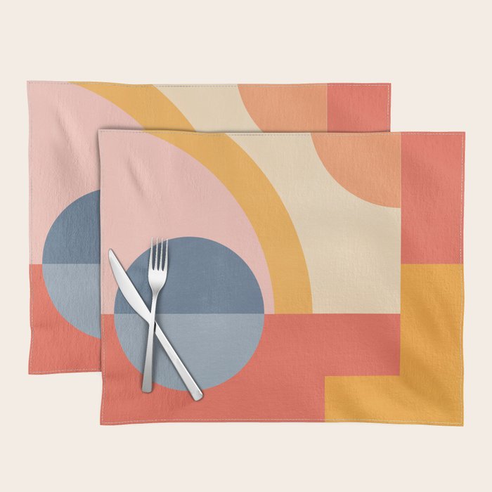 Abstract Geometric Shapes 31 Placemat Gallery Image 1