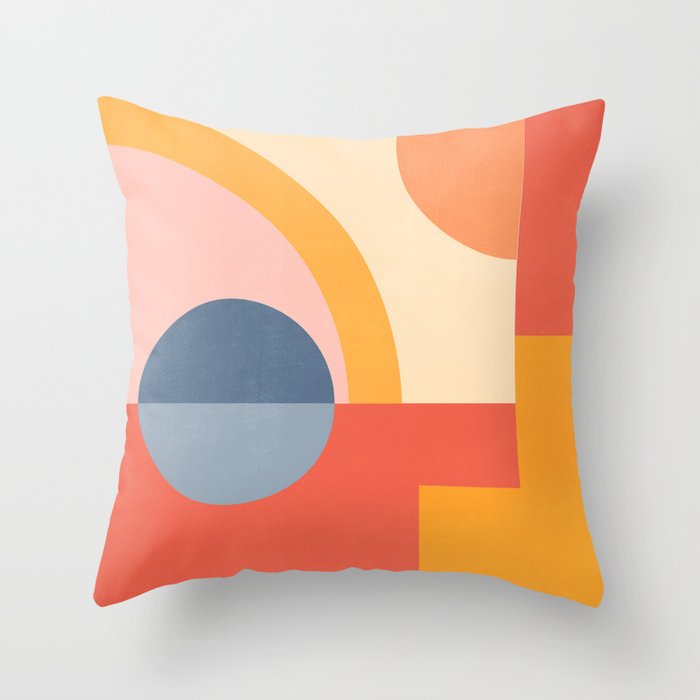 Abstract Geometric Shapes 31 Throw Pillow Gallery Image 6