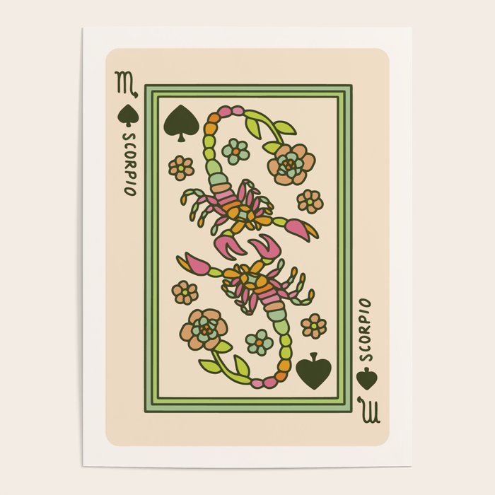 Scorpio Playing Card Poster Gallery Image 4