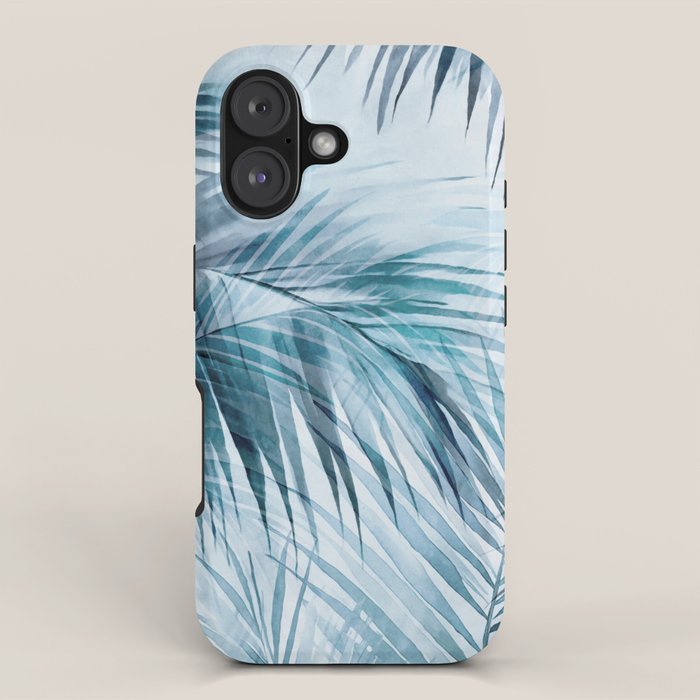 Blue Hour Tropical Retreat Palm Jungle Blue iPhone Case Gallery Image 1